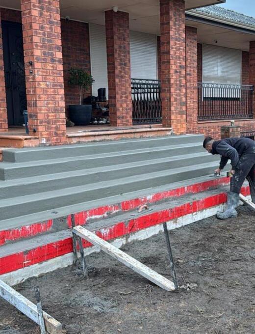 Concrete steps by Duraseal Creative Concrete new Wallan