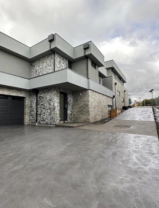 Concrete driveway by Duraseal Creative Concrete near Wallan