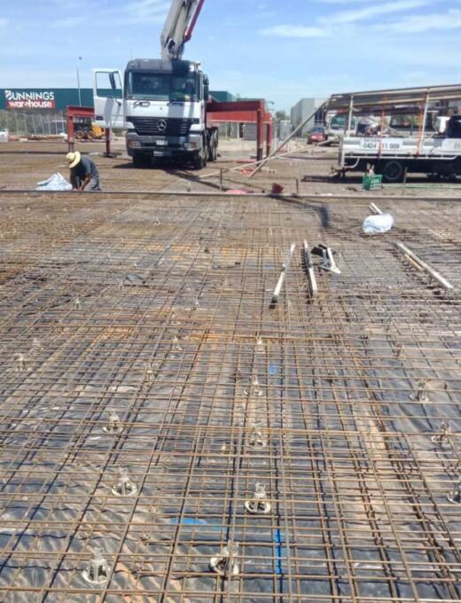 Industrial concrete factory slab in Epping