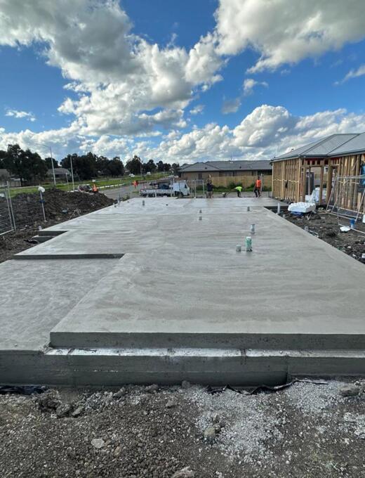 Concrete house slab in Wallan by Duraseal Creative Concrete