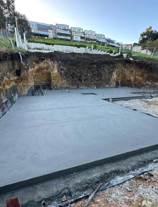 Concrete house slab installation in Wallan by Duraseal Creative Concrete