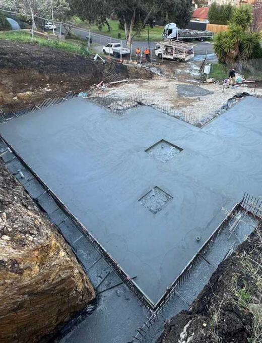Concrete house slab in Wallan by Duraseal Creative Concrete