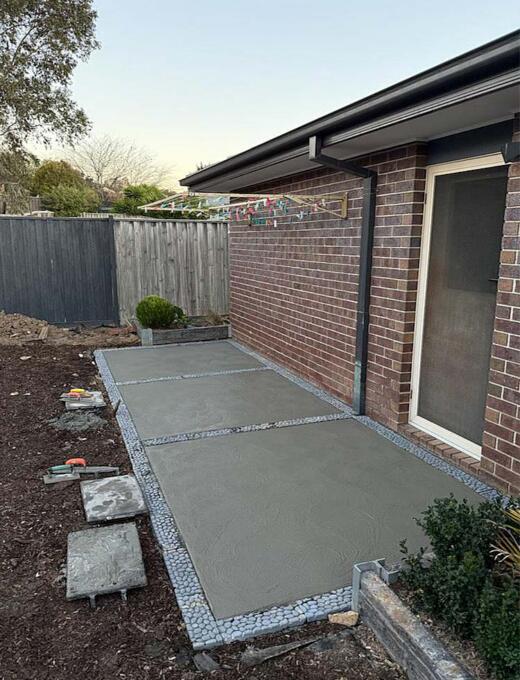 Concrete patios and alfresco area by Duraseal Creative Concrete near Wallan