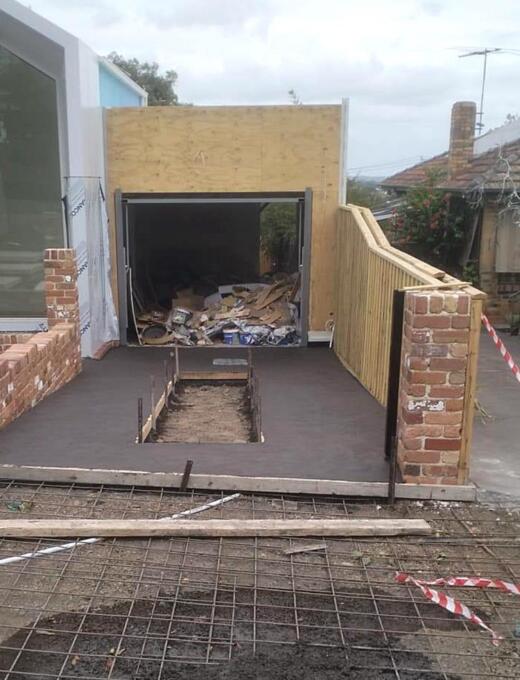 Concrete driveway for a residential home in Preston