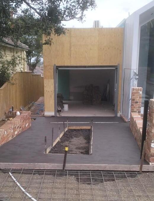 Concrete driveway for a residential home in Preston