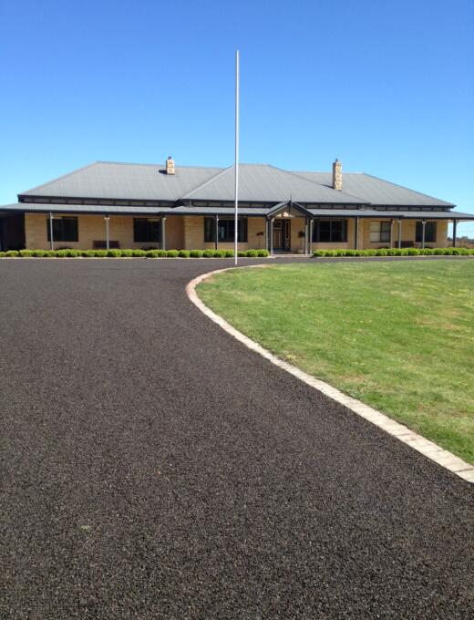 Asphalt driveway